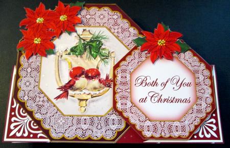 Lovebirds Both of You Double Octagon Card & E Kit by Karen Blanch