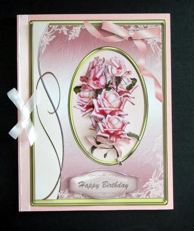 Beautiful Cameo Roses in a Gold Frame by Karen Blanch