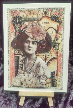 Lovely Vintage Paris Lady 4 by Karen Bowes