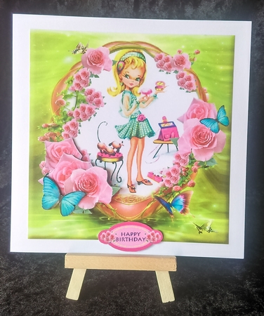 Pretty in Pink Decoupage Mini Kit by Karen Bowes