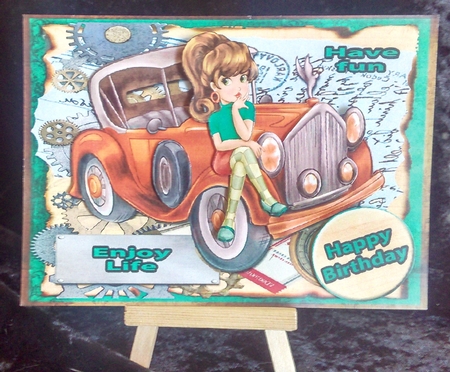 Mini Kit- Retro Chick #3 by Karen Bowes
