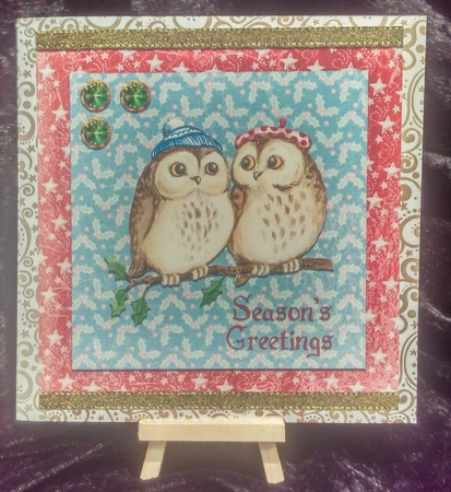 Christmas - Winter Owls by Karen Bowes
