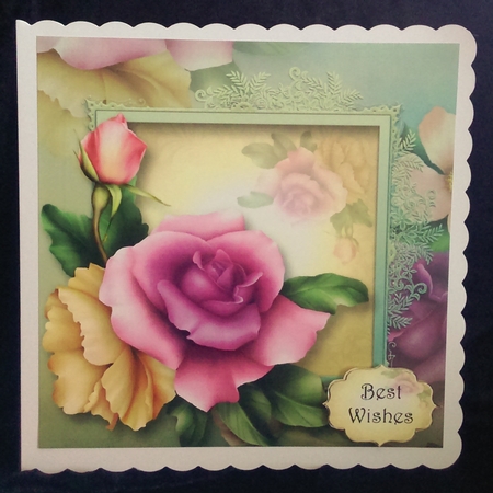 Yellow & Lilac 8x8 by Karen Bowes