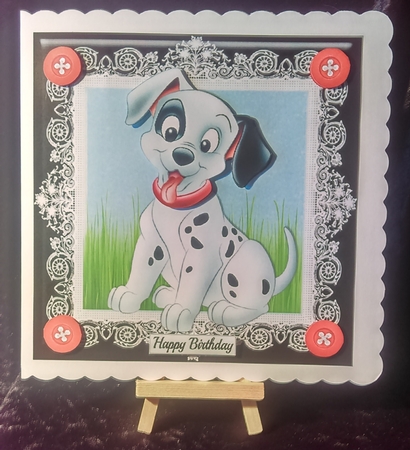 Gorgeous Dalmation Puppy 8x8 by Karen Bowes