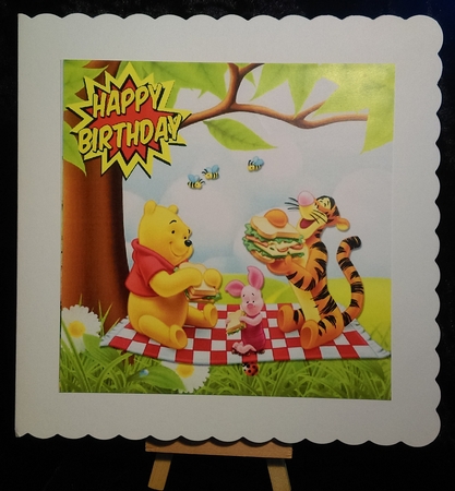 Teddy Bears picnic with friends 8x8 by Karen Bowes