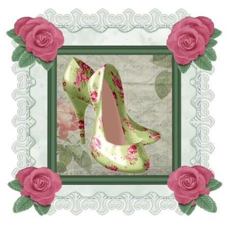 Lace border frames  by Karen Bowes