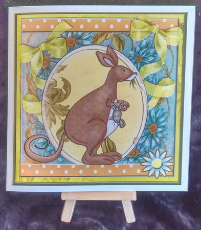 Oh So Cute  Kangaroo design for birthday or other occasions #20 by Karen Bowes