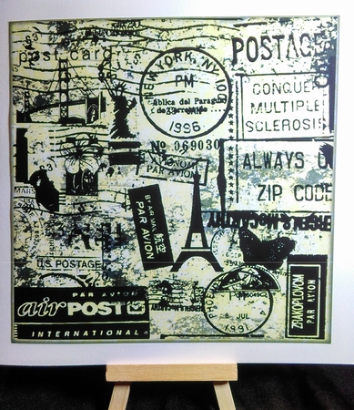 Vintage Card Topper Paris Post by Karen Bowes