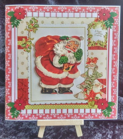 Merry Christmas Vintage Topper  by Karen Bowes
