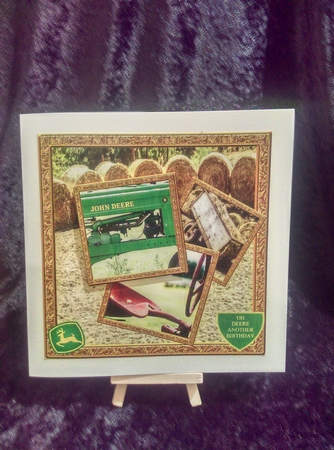 JOHN DEERE BIRTHDAY YOUNG/OLD FARMERS OH DEERE ANOTHER BIRTHDAY by Karen Bowes