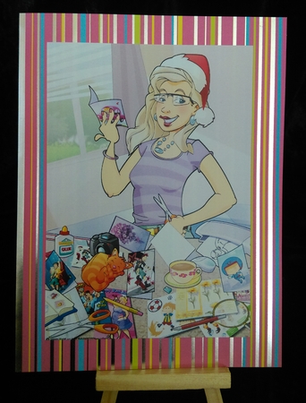 Christmas Crafter Queen A4 by Karen Bowes