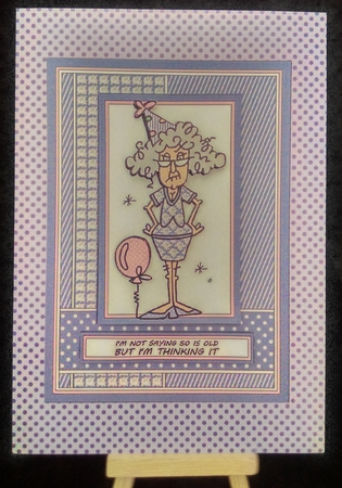 Stella - Im not saying 50 is old - Purple/Pink by Karen Bowes