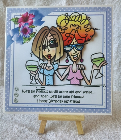 8x8 JJ and Rita old friends mini kit by Karen Bowes