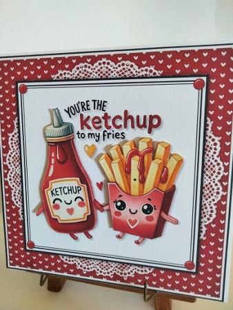Funny Valentine Food Card Fronts by Karen Burdan