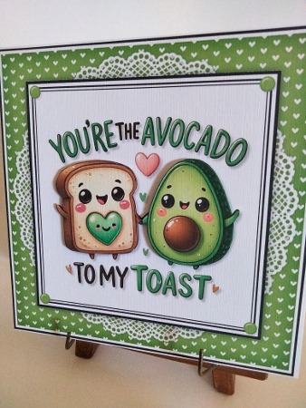 Funny Valentine Food Card Fronts by Karen Burdan