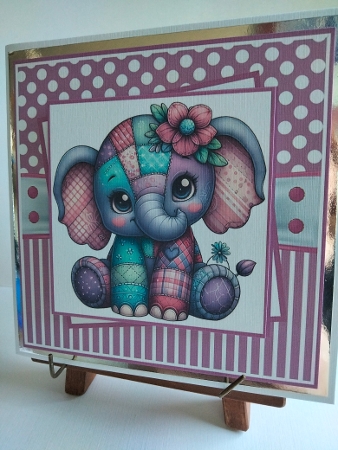 Patchwork Safari Animals Mini Kit 7x7 by Karen Burdan