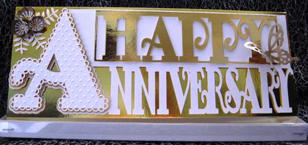 Scalloped Anniversary Layered Card by KAREN CARTER