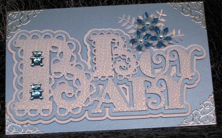 Scalloped Layered Baby Boy Topper by KAREN CARTER