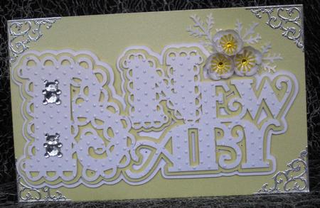 Scalloped Layered New Baby Topper by KAREN CARTER