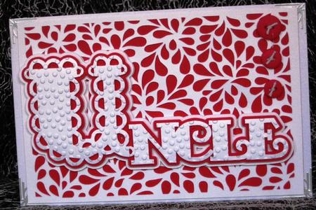 Scalloped Cards Auntie & Uncle by KAREN CARTER