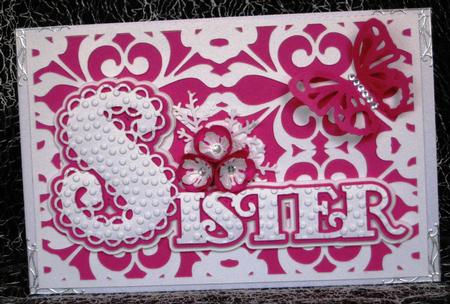 Scalloped Layered Cards Brother & Sister by KAREN CARTER