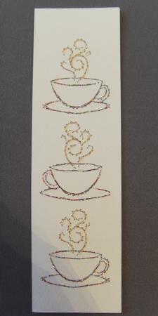 Time for a Cuppa Bookmark by Karen Cheetham