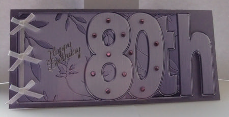 80th Elegant Metallic Book Sheet by Karen Cogan