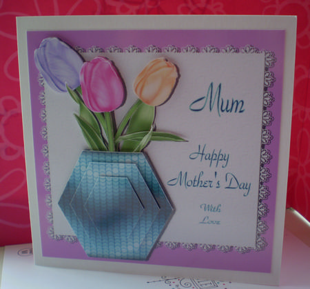 Mother's Day Vase of Tulips by Karen Cogan