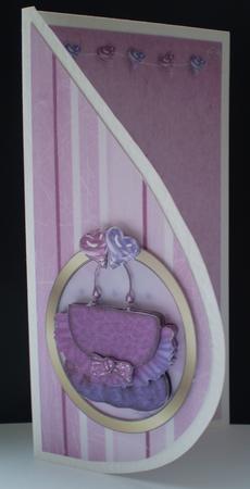 Brand New Bag - Double Fold Teardrop Card by Karen Cogan