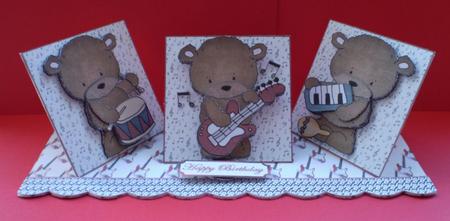 Rock N Roll Triple Easel Twist Card Kit by Karen Cogan