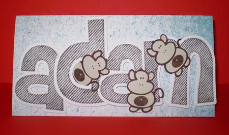 Denim Felties Lowercase Alpha Digital Embellishment by Karen Cogan