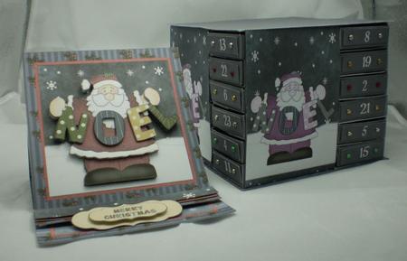 Santa Noel Advent Drawers Sets by Karen Cogan