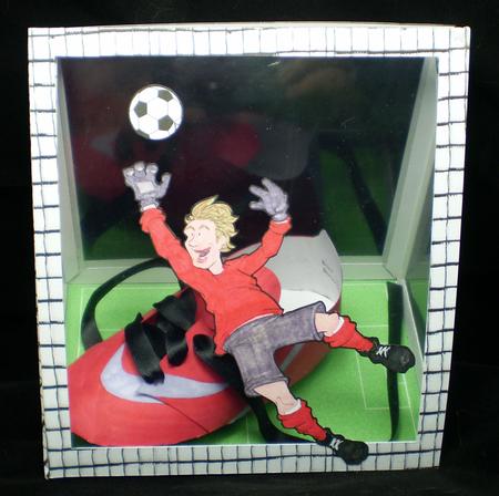 Football Goalkeeper Dude Digi Stamp. by Karen Cogan