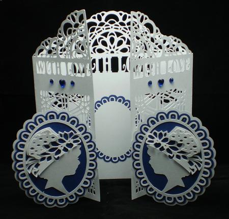 Cameo Lady Door Card by Karen Cogan