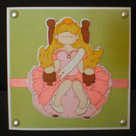 Beauty Queen Doodles Digital Stamp by Karen Cogan