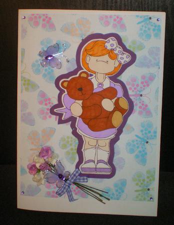 My Teddy Doodles Digital Stamp by Karen Cogan