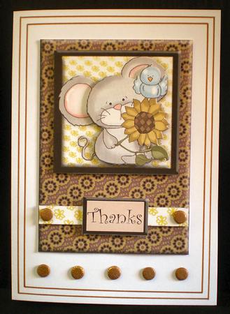 Sunflower Mouse and Blue Bird Friend Step by Step Topper Featured Gallery Photo