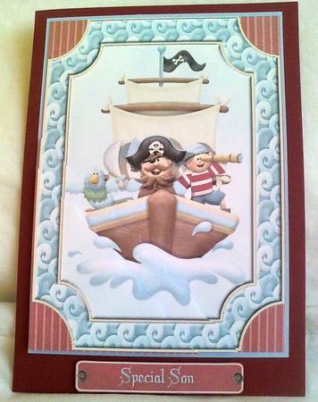 Pirate Adventure Pocket Card with Bookmark by Karen Davies