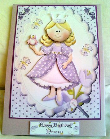 Little Princess with Decoupage by Karen Davies