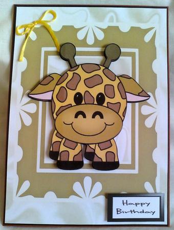 Little Baby Giraffe, with Bows by Karen Davies