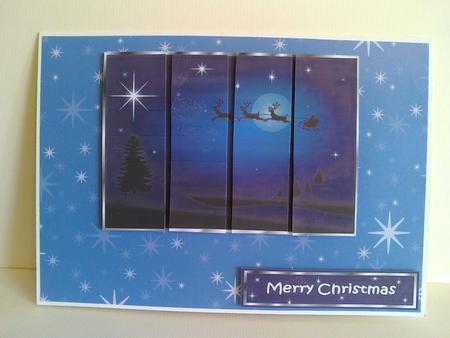Santa is on His Way Panel by Karen Davies