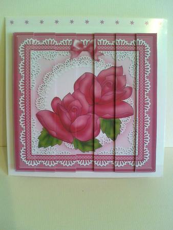 Just Roses Quick Card with Side Stacker Topper by Karen Davies