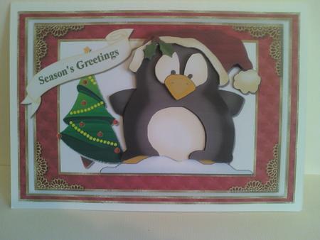 Critter Christmas Greetings Topper by Karen Davies