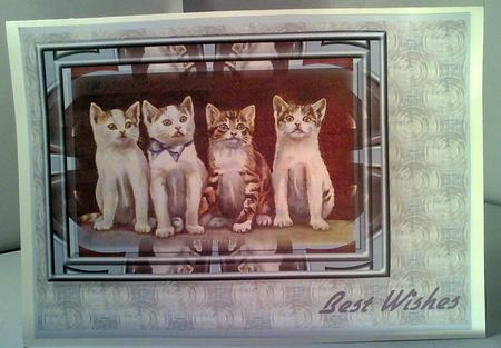 Four Cute Kittens by Karen Davies