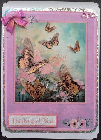 Butterflies paradise greeting card by Karen Ethelston