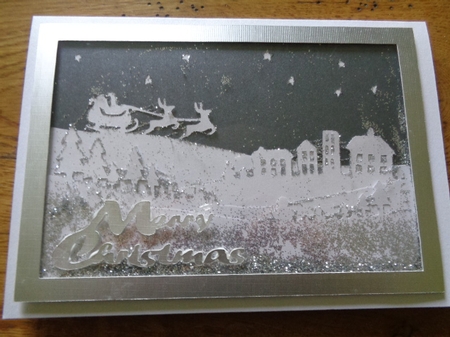Christmas winter scene by Karen Faulds