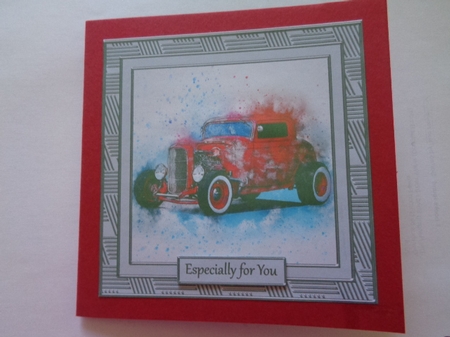 Cars 8x8 card Front Topper Bumper kit by Karen Faulds