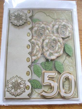 Gold Roses Wedding Anniversary by Karen Faulds