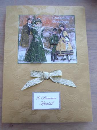 Christmas Decoupage with Insert#5 by Karen Faulds