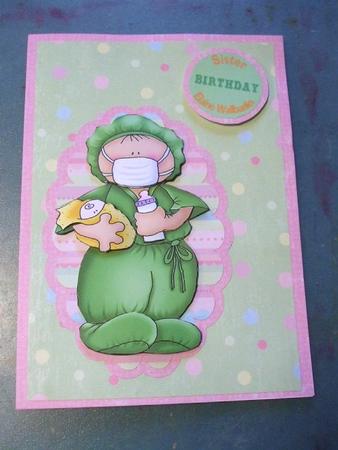 Nurse with New Baby Congratulations by Karen Faulds